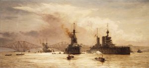 Den första stridsskvadronen lämnade den fjärde för slaget vid Jylland, 1917