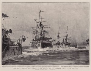Naval Review utanför Kingstown för att hedra drottningens besök, Steam Tactics