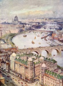 Utsikt från Savoy Hotel, österut av William Lionel Wyllie
