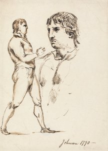 Porträtt av pugilisten Johnson av William Lock Ii