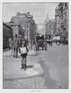Cannon Street (litho) av William Luker