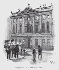 Järnhandlarhallen, Fenchurch Street (litho) av William Luker
