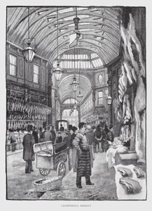 Leadenhall Market (litho) av William Luker