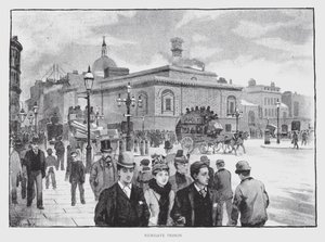 Newgate Prison (litho) av William Luker