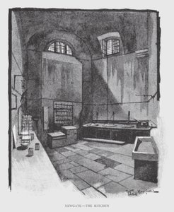 Newgate, köket (litho)