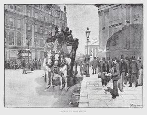 Queen Victoria Street (litho) av William Luker