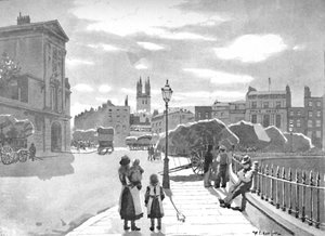 Smithfield och St. Bartholomews Hospital, 1891 av William Luker