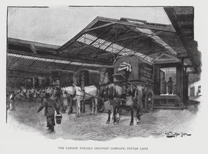 The London Parcels Delivery Company, Fetter Lane (litho) av William Luker