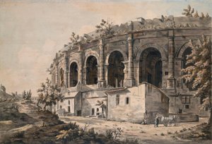 Amfiteatern i Nîmes, södra Frankrike av William Marlow