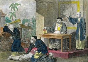 En mandarin som skipar rättvisa