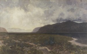 Loch Maree från Grudie Bridge, ca 1905 (olja på duk) av William Matthew Hale