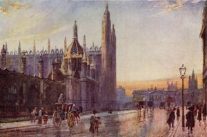 Kings College Gateway och Chapel, Twilight Effect av William Matthison