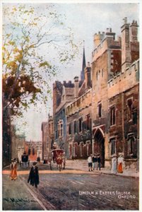 Lincoln och Exeter College av William Matthison