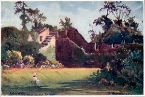 Oxfords stadsmur, New College Garden av William Matthison