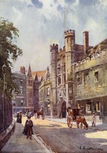 Gateway of Christs College från St Andrews Street av William Matthison