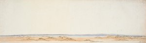 Skiss från Rangitikis södra strand av William Mein Smith