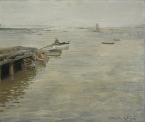 En grå dag av William Merritt Chase