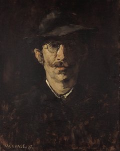 Porträtt av Hugo von Habermann av William Merritt Chase