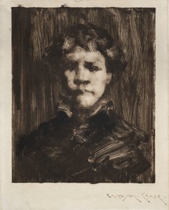 Huvudet på en pojke av William Merritt Chase