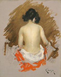 Naken, ca 1901 (olja på duk) av William Merritt Chase