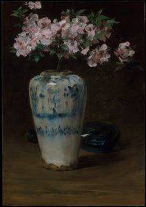 Rosa Azalea - kinesisk vas av William Merritt Chase