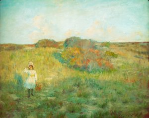 Solnedgång i Shinnecock av William Merritt Chase