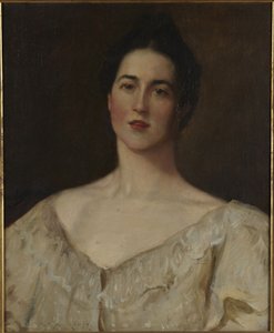 Den ståtliga modellen av William Merritt Chase