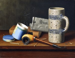 Stilleben med blå tobakslåda, 1878