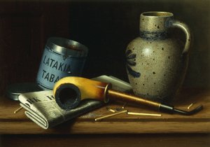 Stilleben med pipa och tobak,