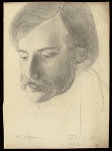 Porträtt av Frederick George Stephens, 1853
