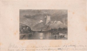 Norham Castle - Moonrise av William Miller