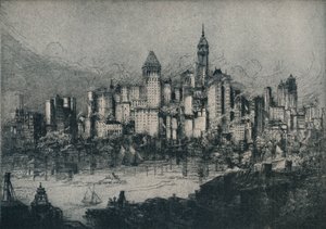 New York från Brooklyn, c1913