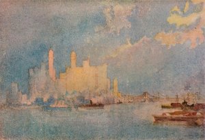 New York från sundet, c1913