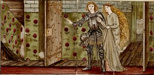 Sexton brickor bildar åtta illustrationer av berättelsen om "Briar Rose", 1862-1865. Artister: William Morris, Sir Edward Coley Burne-Jones.