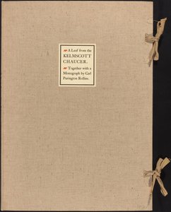 Ett blad från Kelmscott Chaucer av William Morris