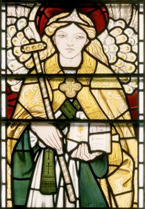 Ärkeängel Raphael, 1862 (målat glas) av William Morris