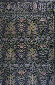 Kronärtskocka. Matta, c. 1880. av William Morris