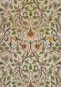 Dekorationsstoff. 1876-90 av William Morris