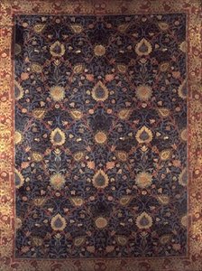 Design för en matta (textil) av William Morris