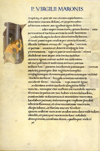 Helen gömmer sig i Vestas tempel, sidan 50 från Virgils "Aeneid" av William Morris