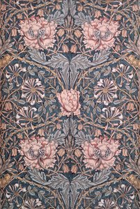 "Honeysuckle", 1876 (tryckt bomull) av William Morris
