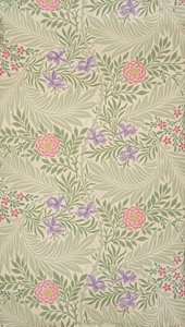 Riddarsporre. Tapeter, 1874. av William Morris
