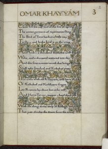 Rubaiyat av Omar Khayyam av William Morris