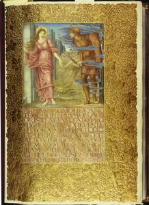 Venus och Aeneas, öppningen av bok I av Vergilius "Aeneid" av William Morris