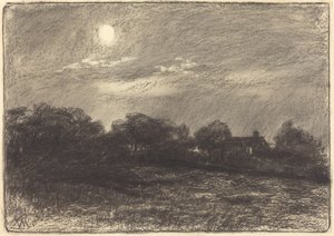 Kväll, gårdslandskap