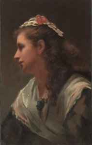 Hans första modell-Miss Russell, ca. 1873.