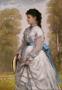 Porträtt av Agnes Elizabeth Claflin av William Morris Hunt