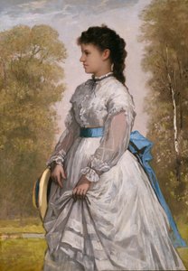 Porträtt av Agnes Elizabeth Claflin, 1873. av William Morris Hunt