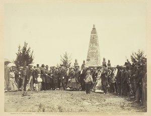 Invigning av monument på Bull Run Battle-field, juni 1865. av William Morris Smith