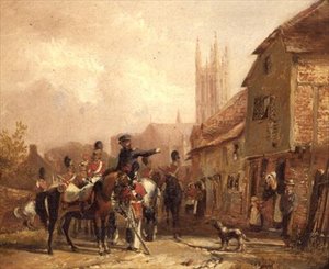 Billeterande trupper av William Mulready